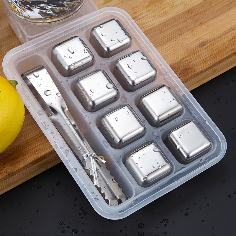 Whiskey Stone Set - Whiskey Chilling Stones RVS Herbruikbare ijsblokje