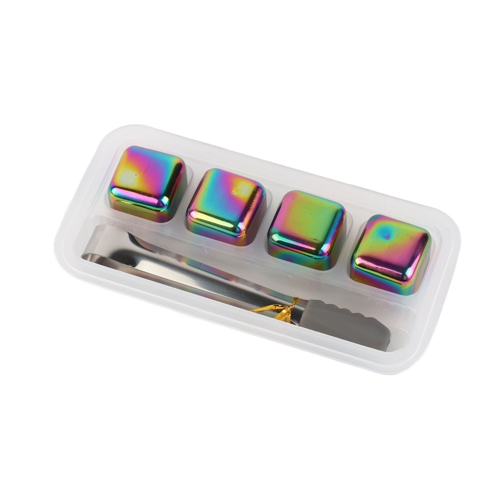 Whiskey Stone Set - 304 RVS Herbruikbare Metalen IJsblokjes Geurloos