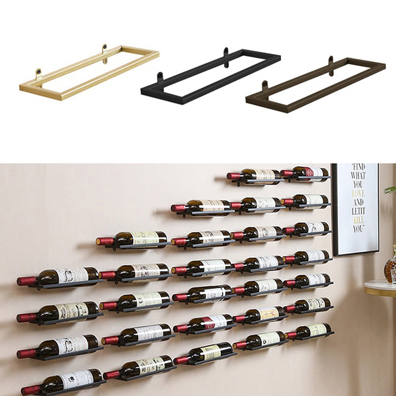 Wine Rack Wall Mount - 1 Stuk Wandgemonteerde Bar Wijnrek Houder