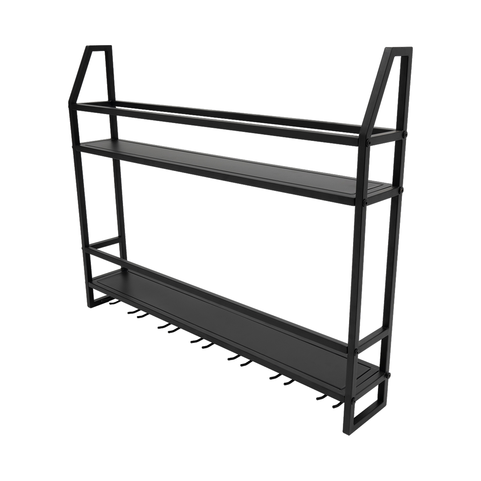 Wine Rack Wall Mount - Dubbellaags wijnrek aan de muur gemonteerde