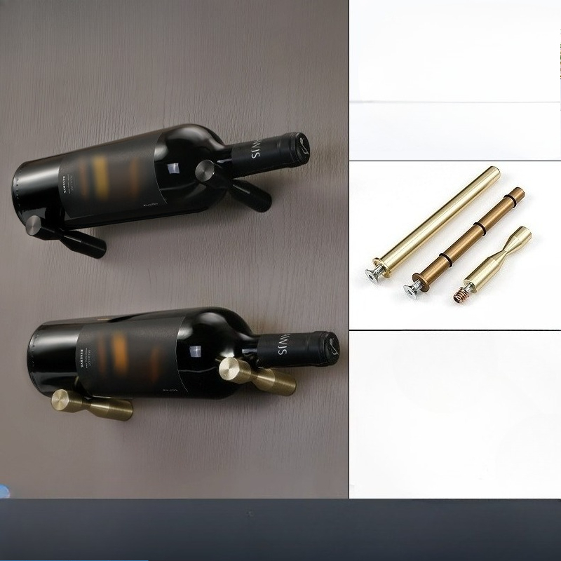 Wine Rack Wall Mount - 2 paar aan de muur gemonteerde
