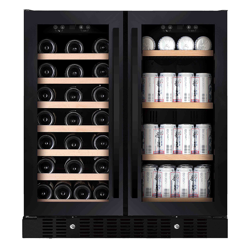 Wine Beer Cooler Direct - 176L glazen deur koelkast onder toonbank