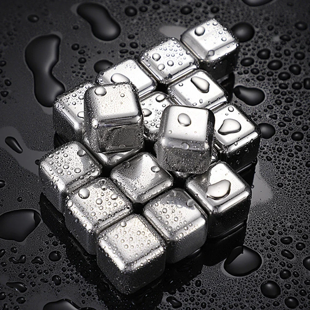 Whiskey Stone Set - Herbruikbare koelstenen van roestvrij staal voor
