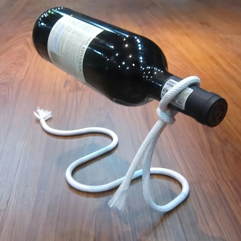 Wine Rack Wall Mount - Creatieve Wijnflesrek Persoonlijkheid Touw Whisky Houder