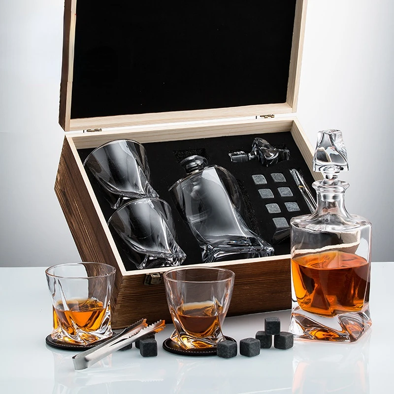 Whiskey Stone Set - Whisky Decanter en Stenen Cadeauset voor