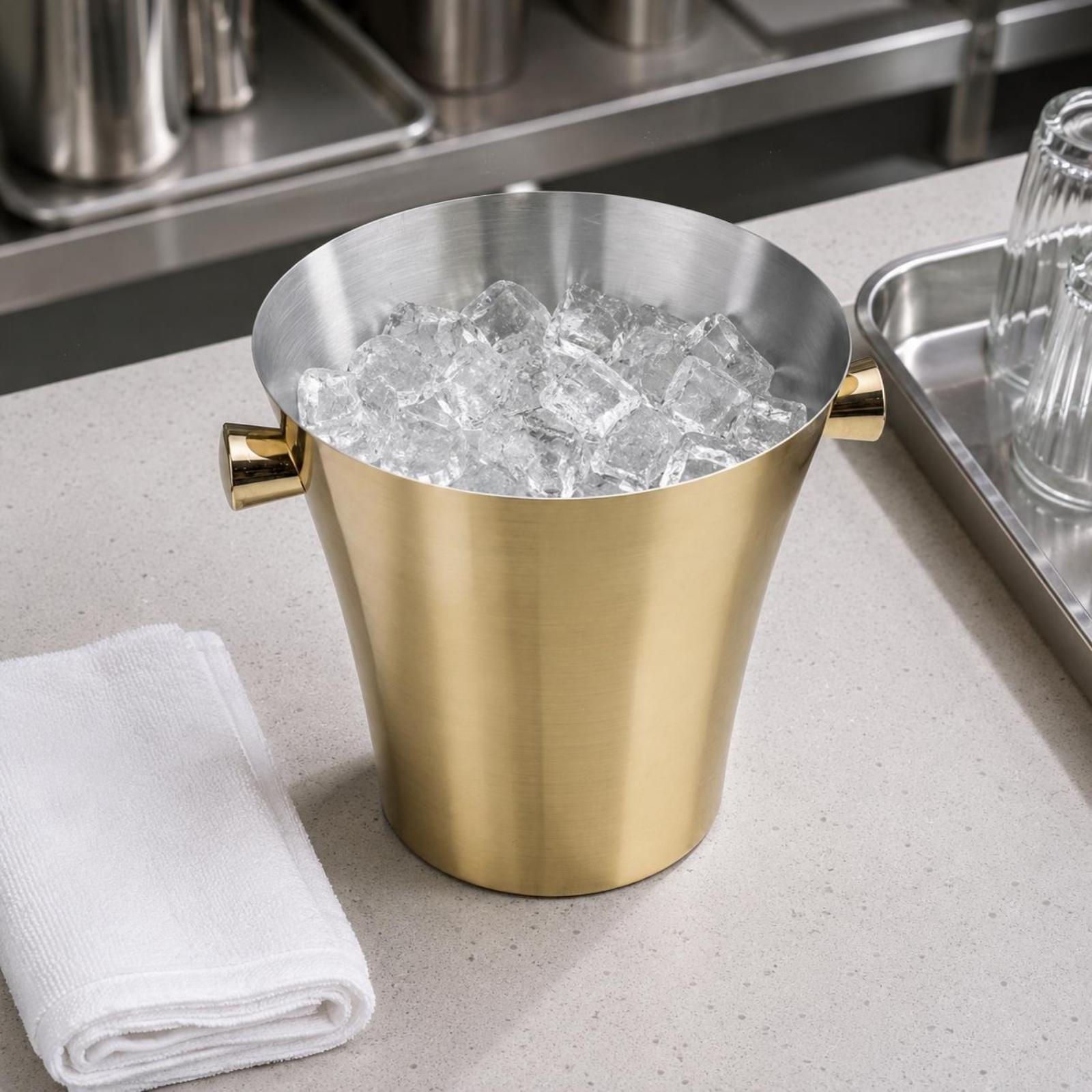 Roestvrijstalen ijscontainer m - Ice Bucket Silver recensie en prijs
