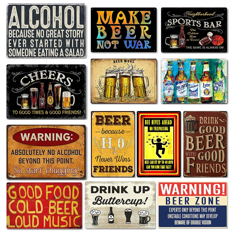Metalenen bord bar pub BBQ win - Wine Beer Pub recensie en prijs