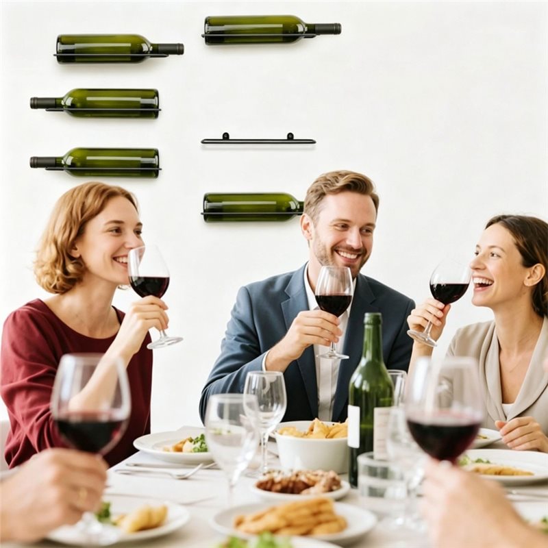 AB66-6 Stuks Wandgemonteerde W - Wine Rack Wall Mount recensie en prijs