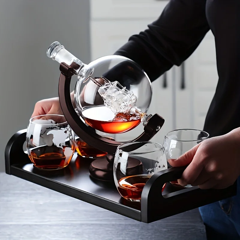 Globe Shaped Whiskey Karaf Bor - Whiskey Stone Set recensie en prijs