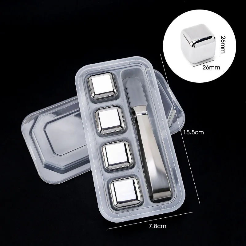 Bar Tool 4/6/8 Stuks RVS IJsbl - Whiskey Stone Set recensie en prijs
