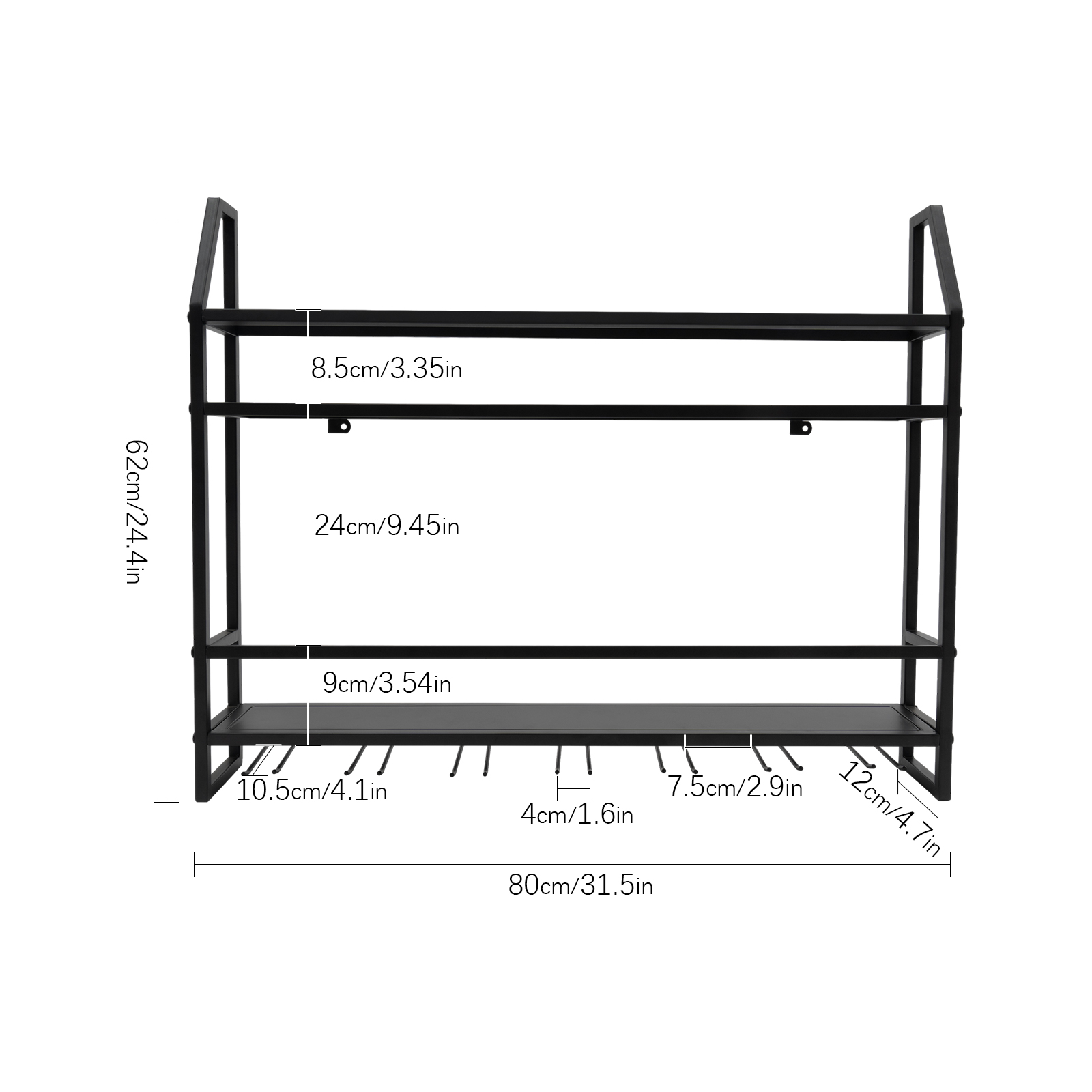 Dubbellaags wijnrek aan de muu - Wine Rack Wall Mount recensie en prijs