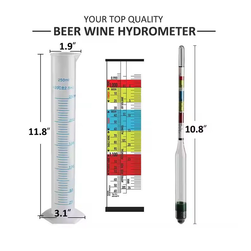 Hydrometertester en 250 ml maa - Wine Beer And Mead recensie en prijs