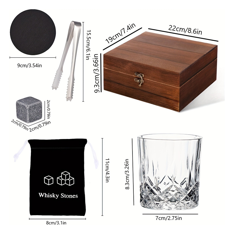 Whiskey Stones Gift Set, 8 her - Whiskey Stone Set recensie en prijs