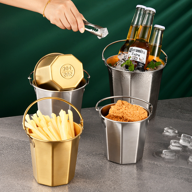 304 roestvrijstalen mini-ijsem - Ice Bucket Silver recensie en prijs
