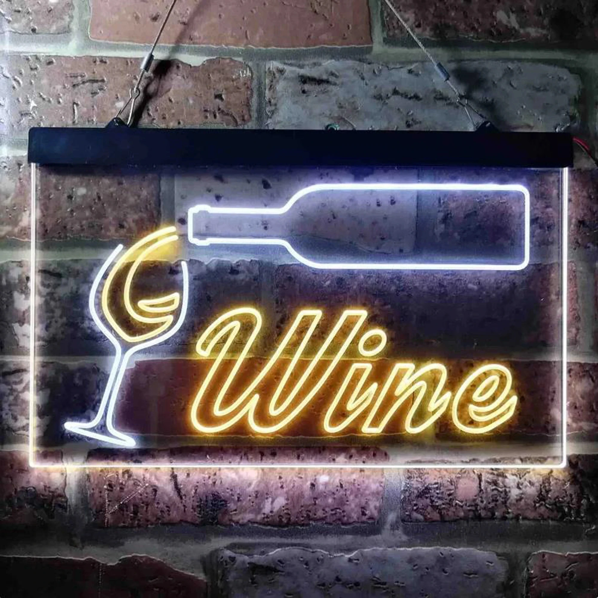 Dubbele Kleur Led Neon Wijn Ba - Wine Beer Pub recensie en prijs