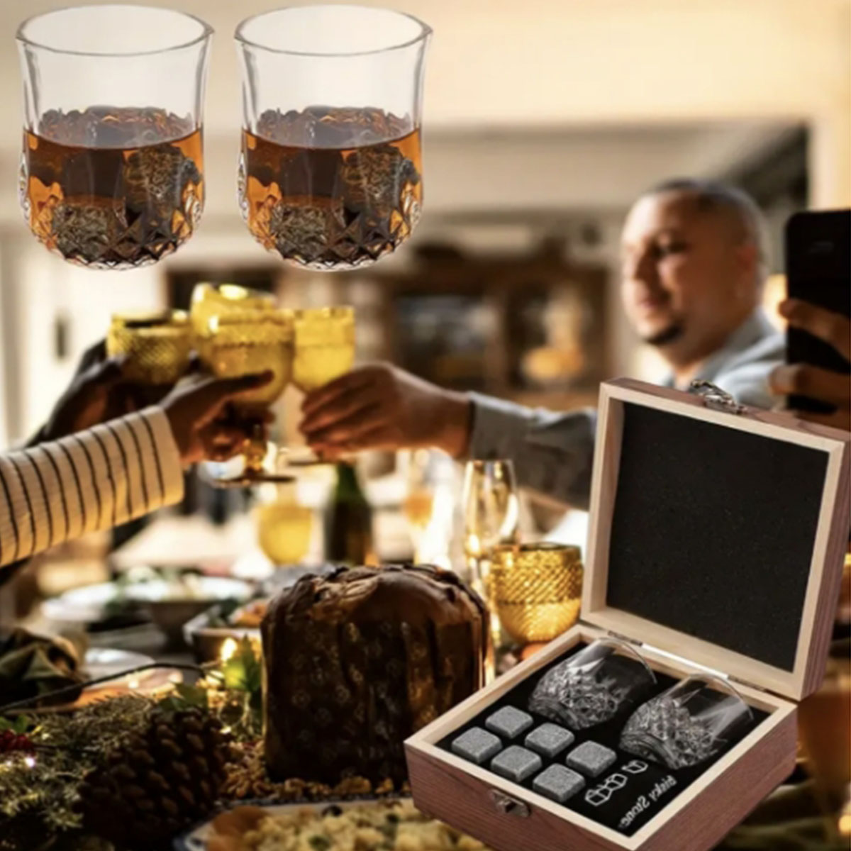 Kerst Valentijnsdag Cadeau Whi - Whiskey Stone Set recensie en prijs