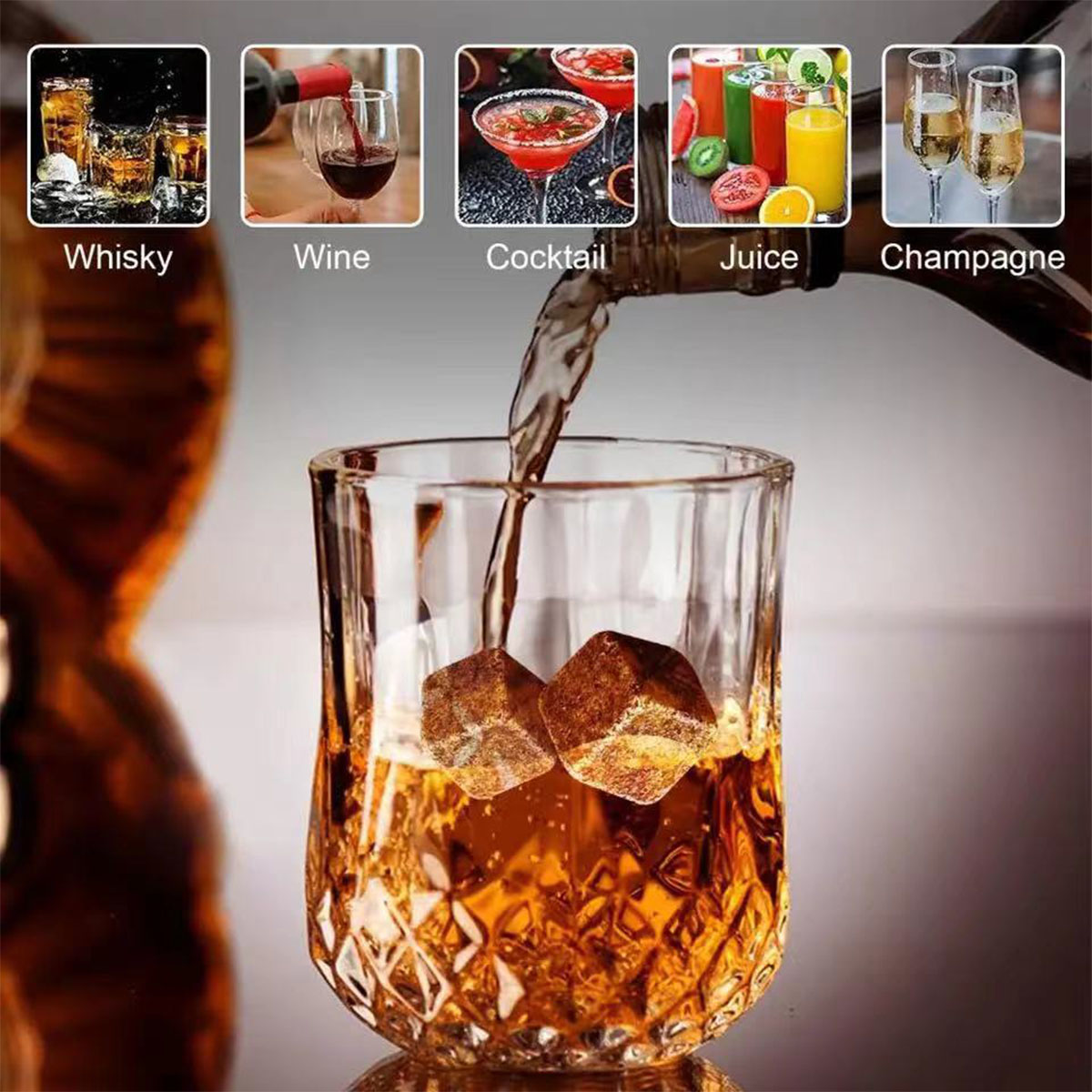 Kerst Valentijnsdag Cadeau Whi - Whiskey Stone Set recensie en prijs