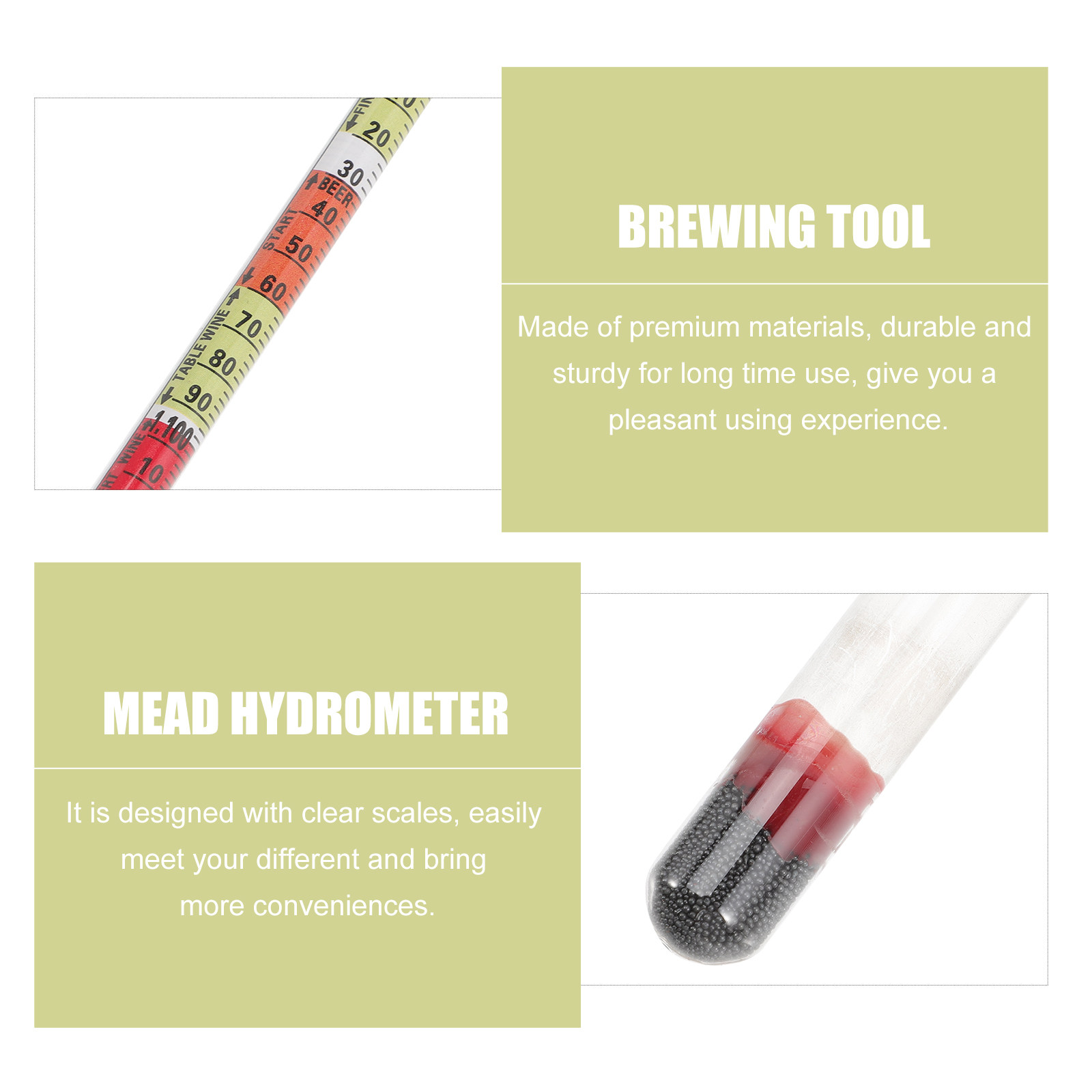 1Set Triple Scale Hydrometer K - Wine Beer And Mead recensie en prijs