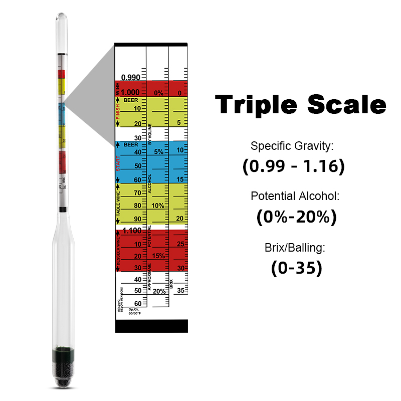 Hydrometer & Plastic Testpot,  - Wine Beer And Mead recensie en prijs